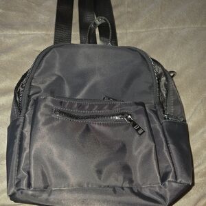 Gray Backpack Purse